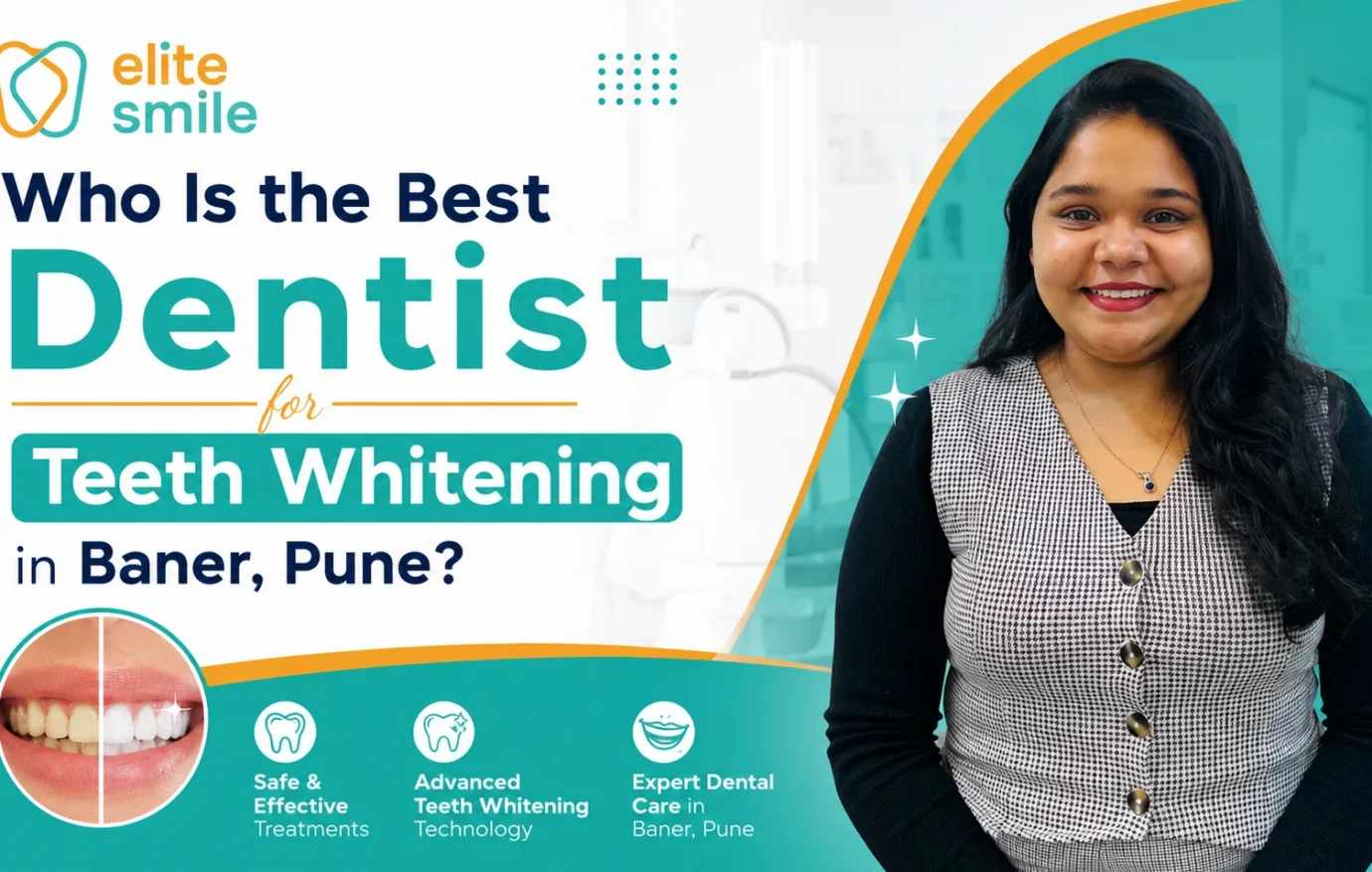 Yellow or stained teeth? Discover safe, professional teeth whitening in Baner with Dr. Krunali Talekar — personalized treatment, transparent pricing.